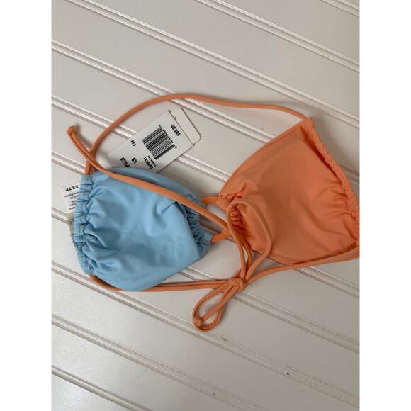 NWT L Space Bikini Top Ringo Twist Colorblock & Ring Halter Swim BUNDLE Sz XS - Picture 5 of 7